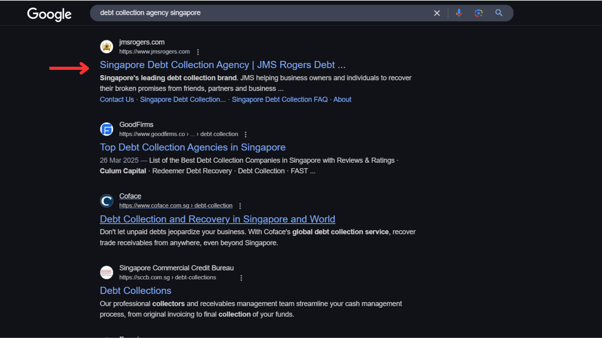 SEO results for JMS Roger displaying higher keyword rankings, improved search visibility, and increased website traffic.